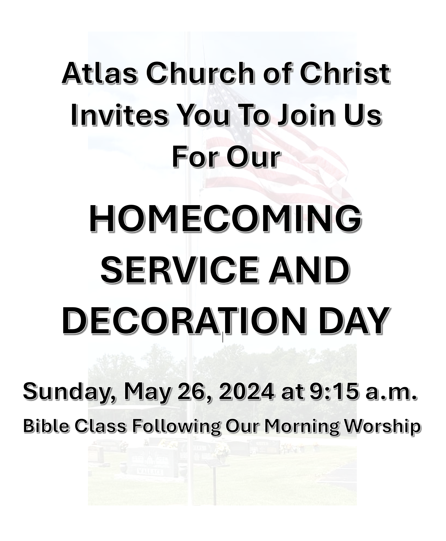 Click here for Vacation Bible School info.